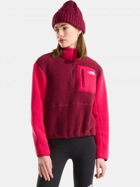 The North Face W Yumiori 1/4 Zip női polár pulóver bordó színben 1