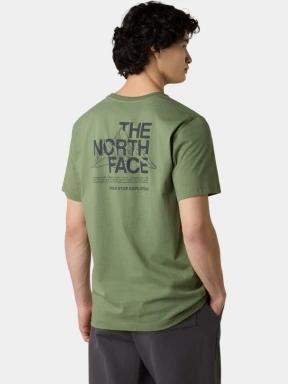 The North Face M Mountain Sketch Ss Tee férfi rövid ujjú póló zöld színben 3