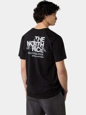 The North Face M Mountain Sketch Ss Tee férfi rövid ujjú póló fekete színben 3