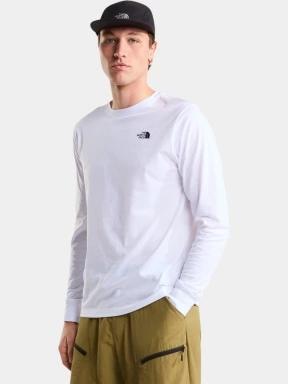 The North Face M Evolution Simple Dome Regular Long Sle férfi hosszú ujjú póló fehér színben 1