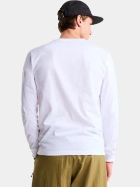 The North Face M Evolution Simple Dome Regular Long Sle férfi hosszú ujjú póló fehér színben 3