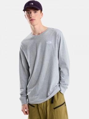 The North Face M Evolution Simple Dome Regular Long Sle férfi hosszú ujjú póló szürke színben 1