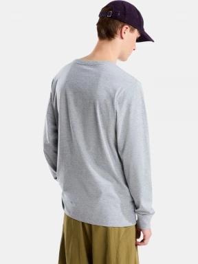 The North Face M Evolution Simple Dome Regular Long Sle férfi hosszú ujjú póló szürke színben 3