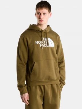 The North Face M Tnf Essential Drew Peak Regular Hoodie férfi kapucnis pulóver oliva színben 1