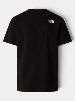 The North Face M Mountain Line Regular Short Sleeve Tee férfi rövid ujjú póló fekete színben 3