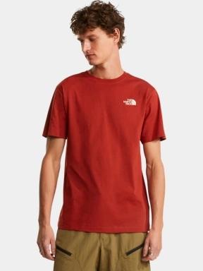 The North Face M Vertical Regular Short Sleeve Tee-Grap férfi rövid ujjú póló piros színben 1