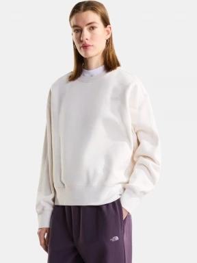 The North Face W Tnf Essential Simple Dome Boxy Os Crew női pulóver fehér színben 1