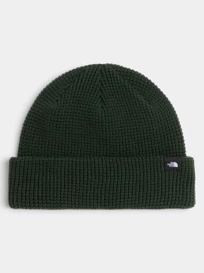 The North Face Tnf Fisherman Beanie kötött sapka sötétzöld színben 1