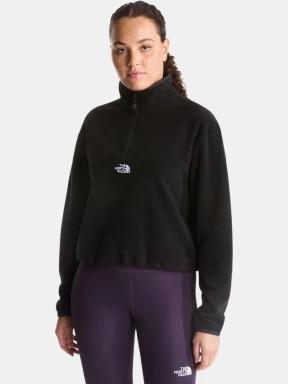The North Face W Novelty Logo Glacier 1/4 Zip női polár pulóver fekete színben 1