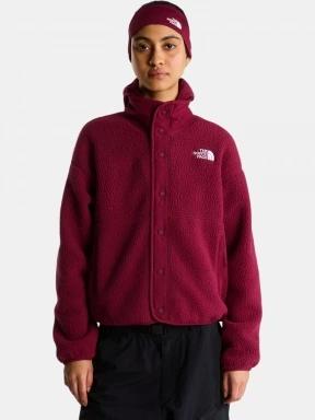 The North Face W Cragmont Snap Front Fleece Jacket női polár pulóver bordó színben 1
