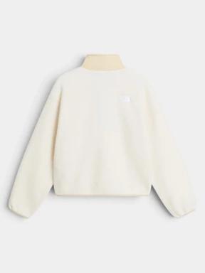 The North Face W Cragmont Snap 1/2 Fleece Jacket női polár pulóver homok színben 3