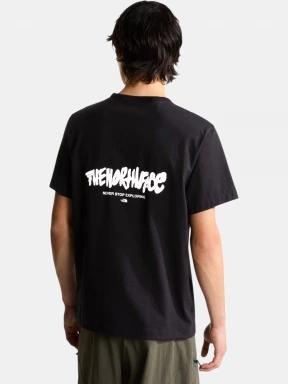 The North Face U Nse Relaxed Ss Tee-Logo Play férfi rövid ujjú póló fekete színben 3
