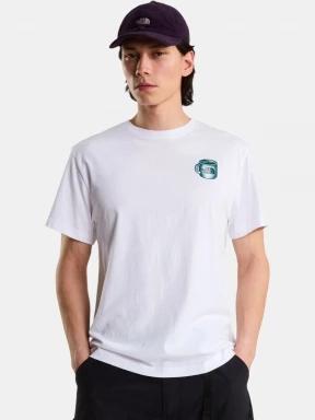 The North Face U Basecamp Barista Rlx Ss Tee-Graphic férfi rövid ujjú póló fehér színben 1