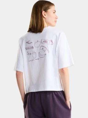 The North Face W Hike Picnic Boxy Ss Tee-Graphic női rövid ujjú póló fehér színben 3