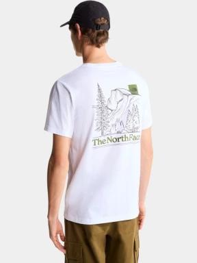 The North Face M Monte Reg Ss Tee-Graphic férfi rövid ujjú póló fehér színben 3