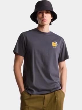 The North Face U Gear Up Get Out Rlx Ss Tee-Graphic férfi rövid ujjú póló szürke színben 1