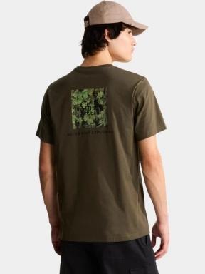 The North Face M Yosemite Oak Box Nse Regular Ss Tee férfi rövid ujjú póló oliva színben 3