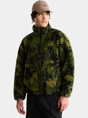 The North Face M Extreme Pile 2 Fz Jacket -Print férfi polár pulóver sötétzöld színben 3