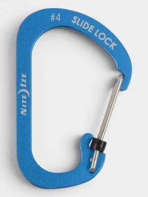 Niteize SlideLock® Carabiner Aluminum #4 karabiner kék színben 1