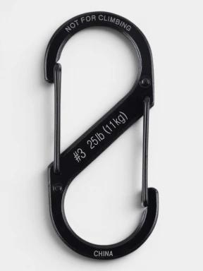 Niteize S-Biner® Stainless Steel Dual Carabiner #3 karabiner fekete színben 3