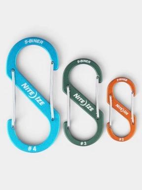 Niteize S-Biner® Aluminum Dual Carabiner - 3 Pack karabiner multikolor színben 1
