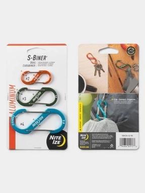 Niteize S-Biner® Aluminum Dual Carabiner - 3 Pack karabiner multikolor színben 3