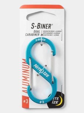 Niteize S-Biner® Aluminum Dual Carabiner #3 karabiner világoskék színben 1