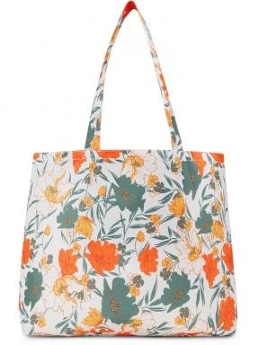 O'Neill Coastal Print Tote női strandtáska fehér színben 3
