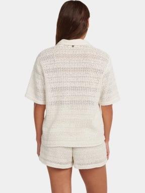 O'Neill O'Riginals Crochet Shirt női rövid ujjú ing homok színben 3