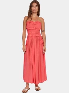 O'Neill Devyn Midi Dress női ruha rózsaszín színben 1