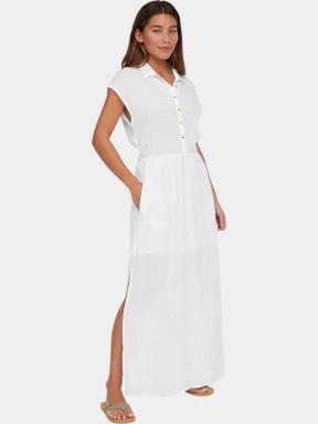 O'Neill Lori Maxi Shirt Dress női maxiruha fehér színben 3