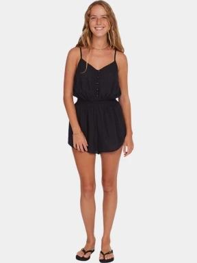O'Neill Thin Strap Buttoned Romper női overál fekete színben 1