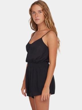 O'Neill Thin Strap Buttoned Romper női overál fekete színben 3