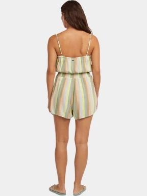 O'Neill Thin Strap Buttoned Romper női overál zöld színben 3