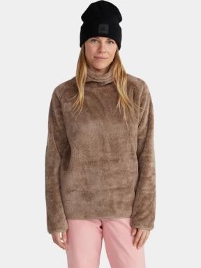 O'Neill Hazel Fleece női polár pulóver barna színben 1