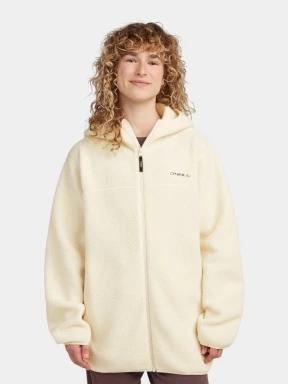 O'Neill O'Neill Must-Have Long Fz High Pile Fleece női polár pulóver fehér színben 1