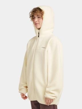 O'Neill O'Neill Must-Have Long Fz High Pile Fleece női polár pulóver fehér színben 3