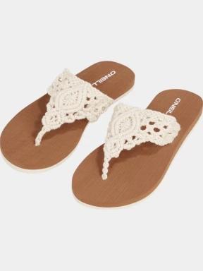 O'Neill Ditsy Crochet Sandals női flip flop papucs fehér színben 1