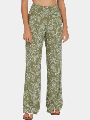 O'Neill Johnny Smocked Waist Pants női hosszú nadrág zöld színben 1