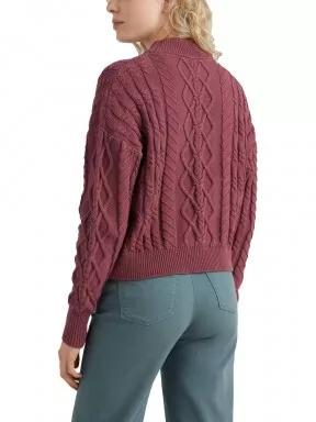 O'Neill Cable Knit Pullover női kötött pulóver lila színben 3