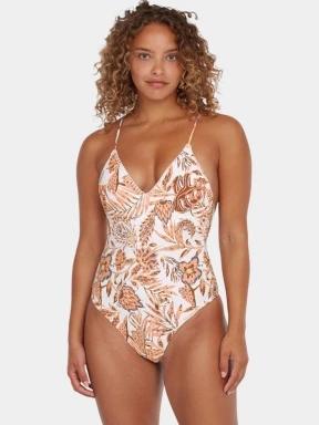 O'Neill Saltwater Jaida Crochet Swimsuit női fürdőruha narancssárga színben 1