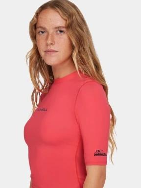 O'Neill Essentials Skin S/SLV női rövid ujjú lycra rózsaszín színben 3