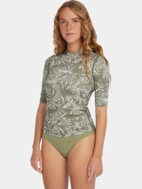 O'Neill Essentials Skin S/SLV női rövid ujjú lycra zöld színben 1