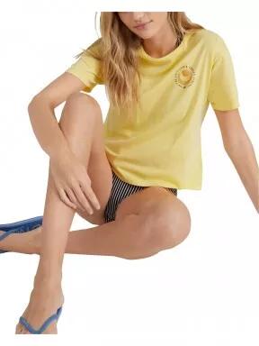 O'Neill Surfer Girl T-Shirt női rövid ujjú póló sárga színben 1