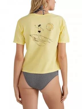 O'Neill Surfer Girl T-Shirt női rövid ujjú póló sárga színben 3