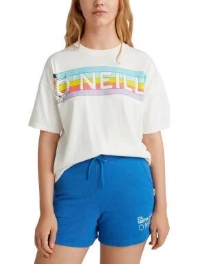 O'Neill Connective Graphic Long Tshirt női rövid ujjú póló fehér színben 1