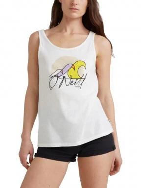 O'Neill Luana Graphic Tank Top női ujjatlan póló fehér színben 1