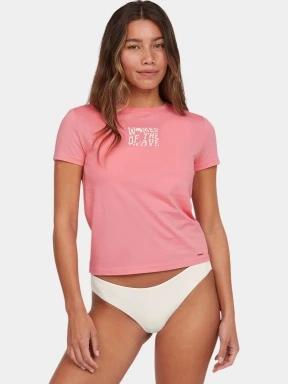 O'Neill Wow T-Shirt női rövid ujjú póló rózsaszín színben 1