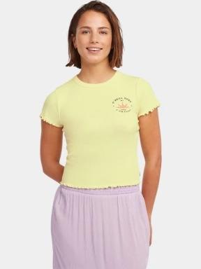 O'Neill O'Neill Rib T-Shirt női rövid ujjú póló sárga színben 1