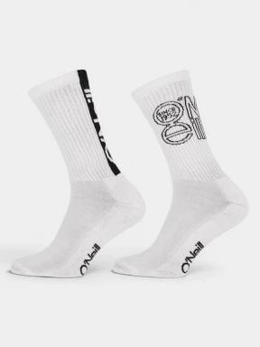 O'Neill O'Neill Unisex Sport Socks Outline Logo 2-Pack zokni fehér színben 1